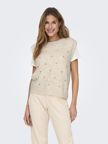 Pull-over 'ONLMelody' ONLY en gris : devant