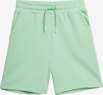 4F - Loosefit Pantalón deportivo 'CAS F199' en verde: frente