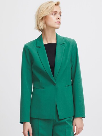 ICHI Slimfit Blazers ' IHLEXI ' in Groen: voorkant