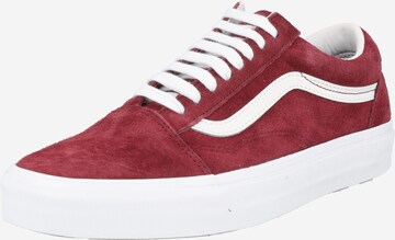 Baskets basses VANS en rouge : devant