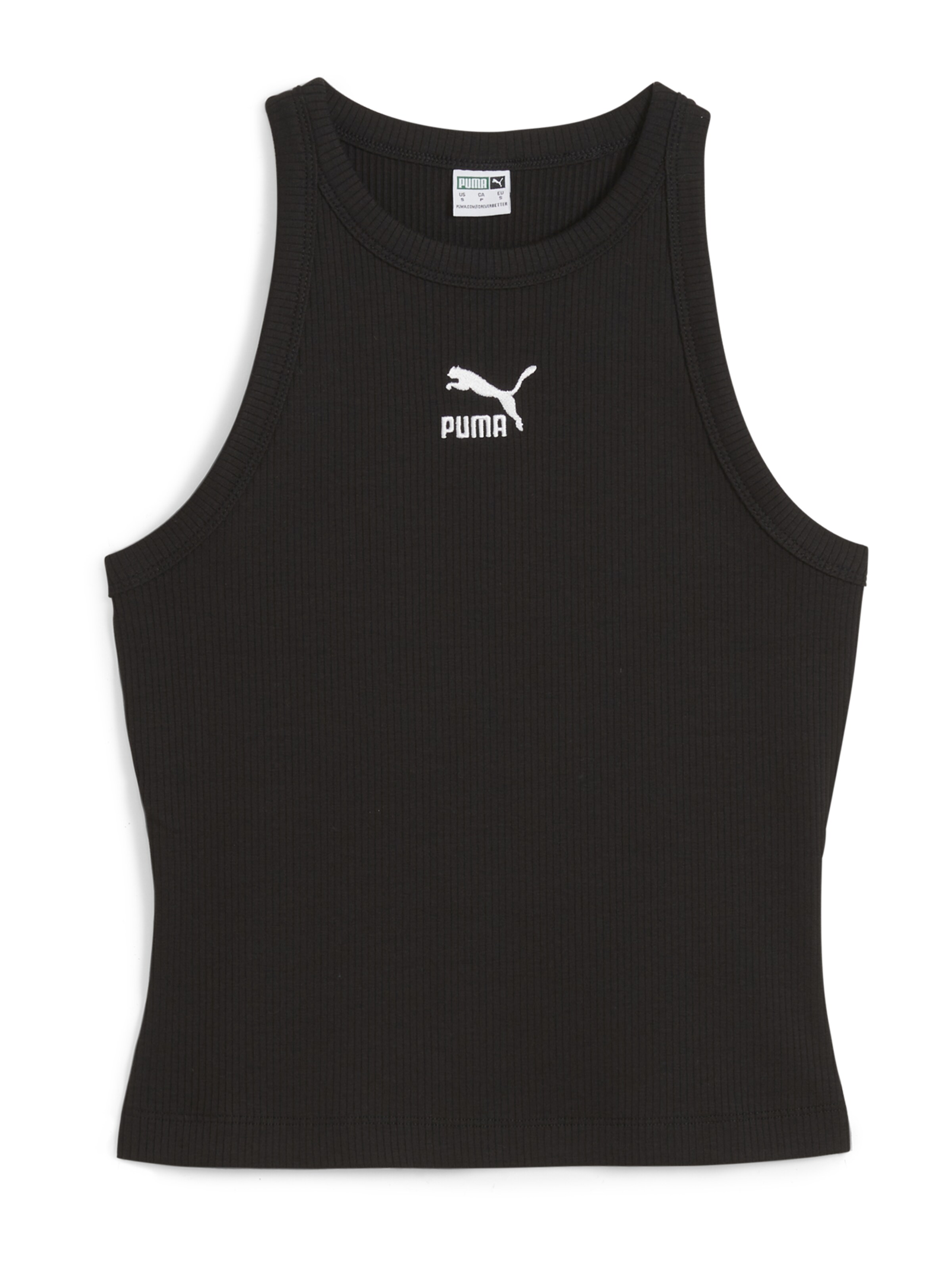 PUMA Top 'CLASSICS' in Schwarz: Vorderseite