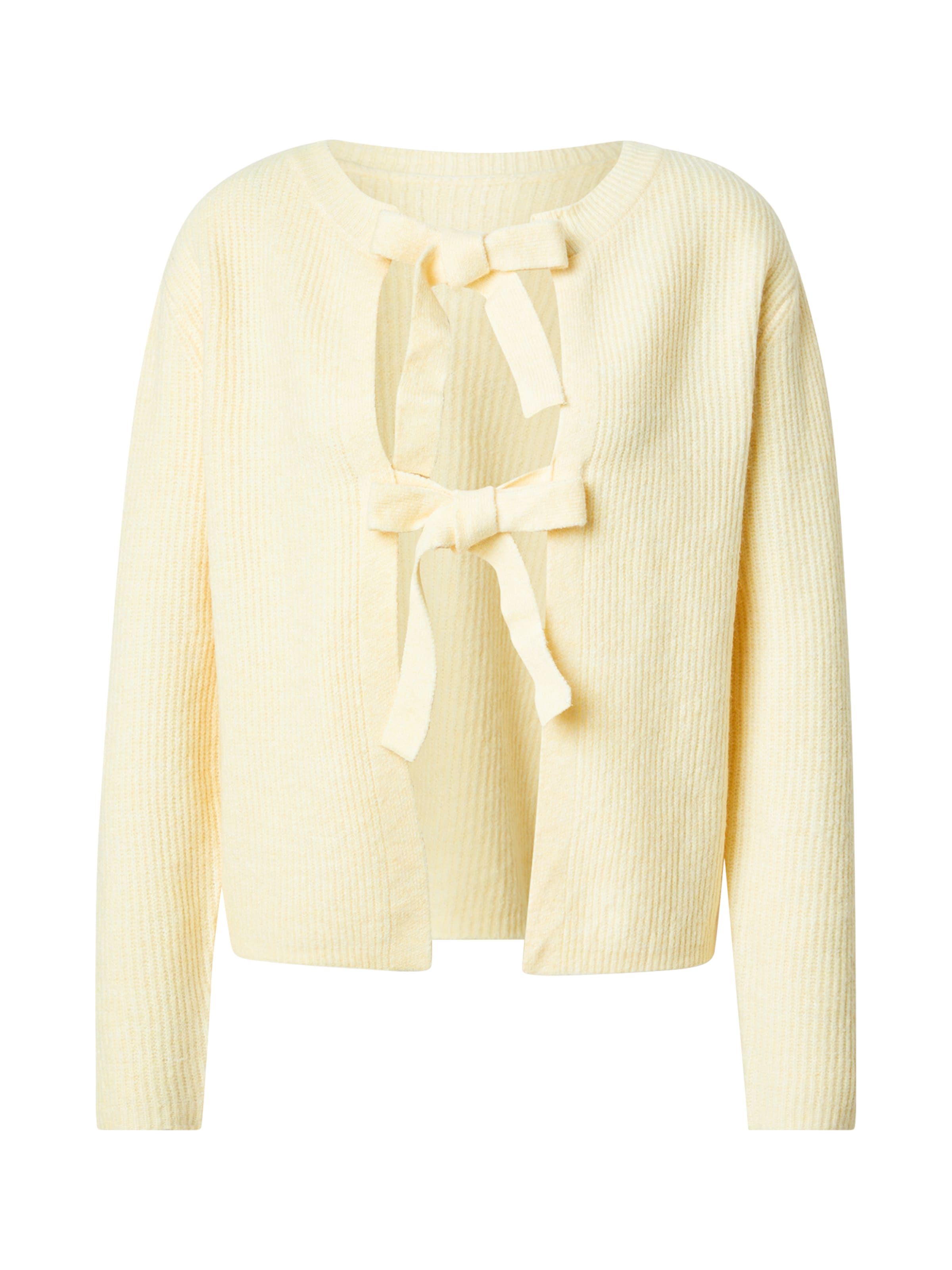 PIECES Neuletakki 'PCSilly' värissä keltainen: etupuoli