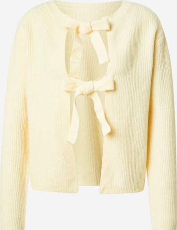 PIECES Cardigan i gul: forside