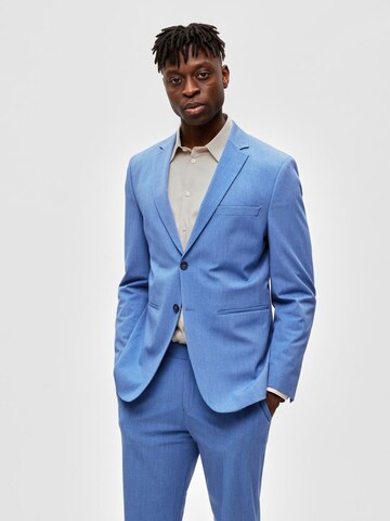 SELECTED HOMME Colbert in Blauw: voorkant