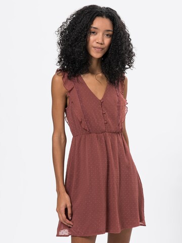 ABOUT YOU Dress 'Lisanna' in Brown: front