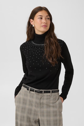 Pull-over CULTURE en noir : devant