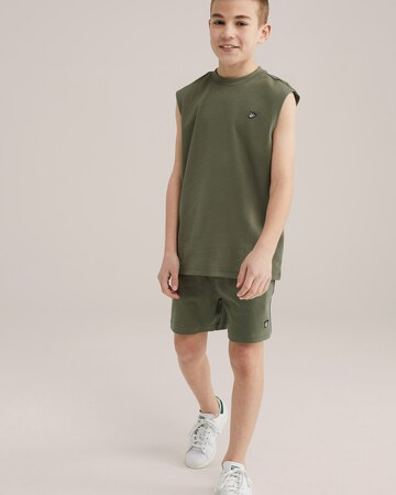 WE Fashion Обычный Штаны в Зеленый