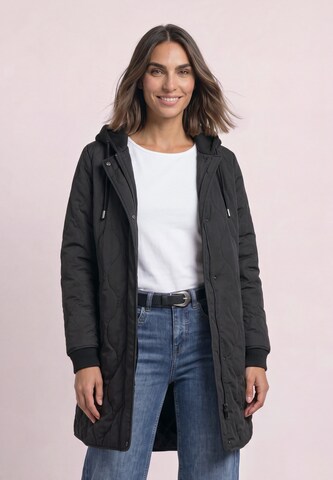 STREET ONE Blousonmantel mit Steppmuster in Schwarz: Vorderseite