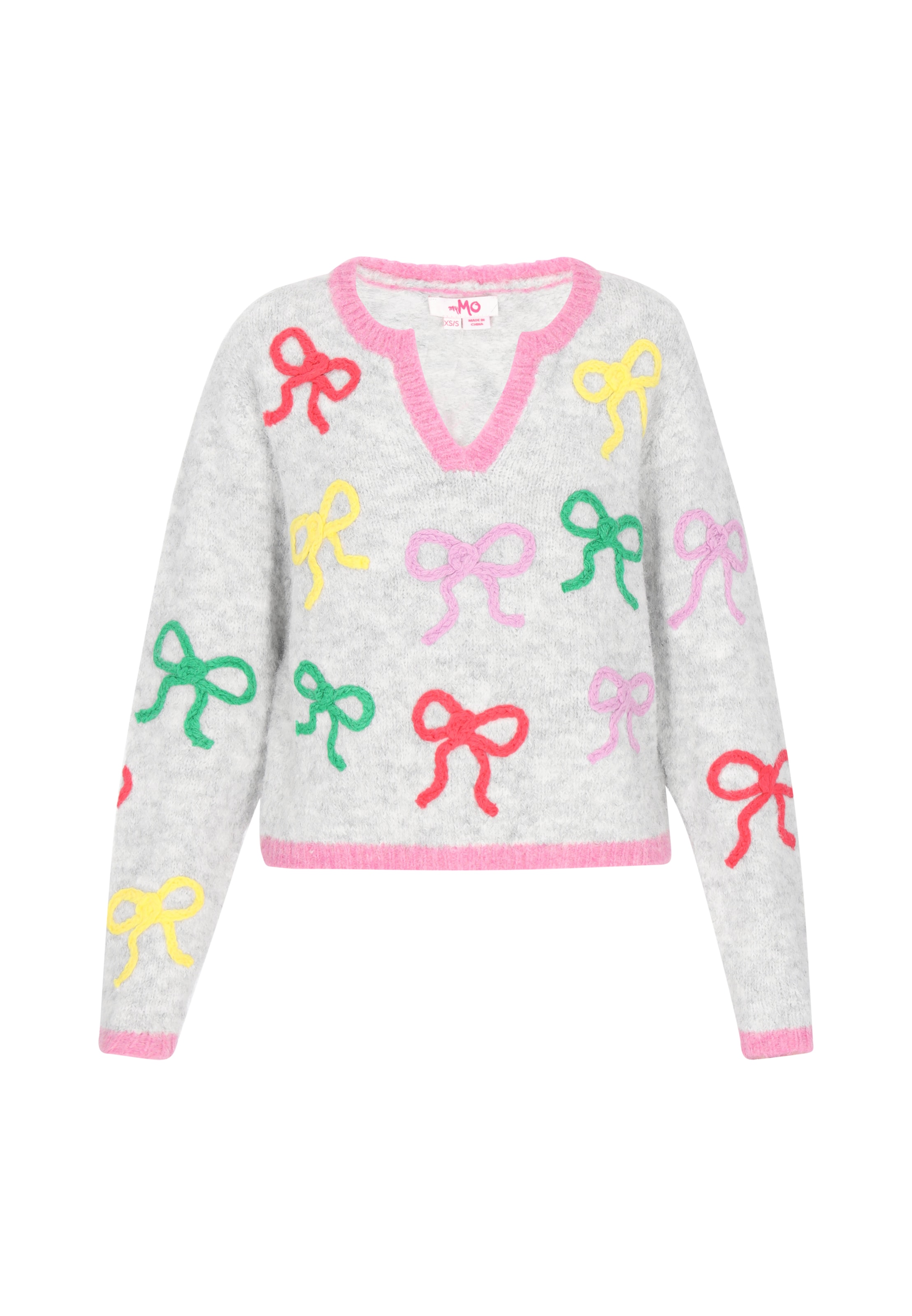 MYMO Pulóver - szürke: elől