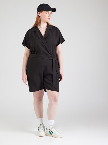 Tuta jumpsuit 'CARNOVA' di ONLY Carmakoma in nero: frontale