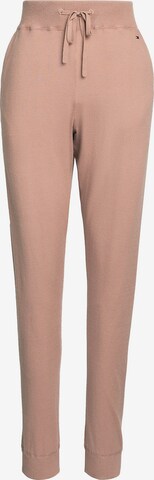 TOMMY HILFIGER Tapered Pants 'Global Stripe Lounge' in Pink: front