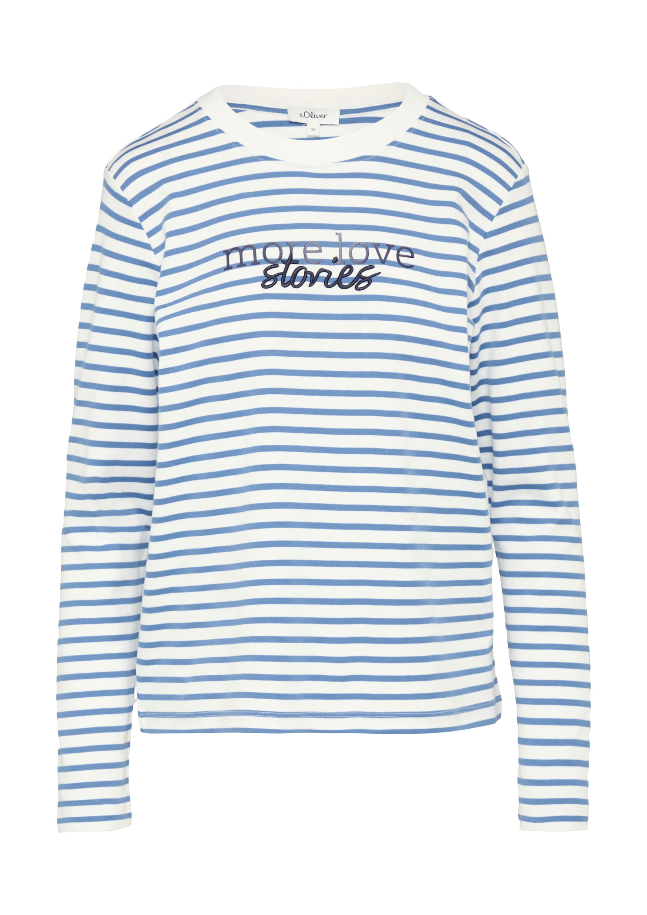 T-shirt s.Oliver en blanc : devant