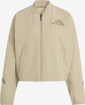 ADIDAS SPORTSWEAR Performance Jacket 'Z.N.E.' in Brown: front