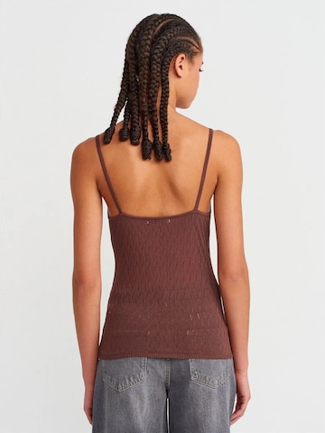 Tops en tricot Dilvin en marron