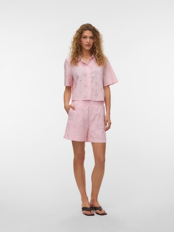 VERO MODA Regular Broek 'VMEliza' in Roze