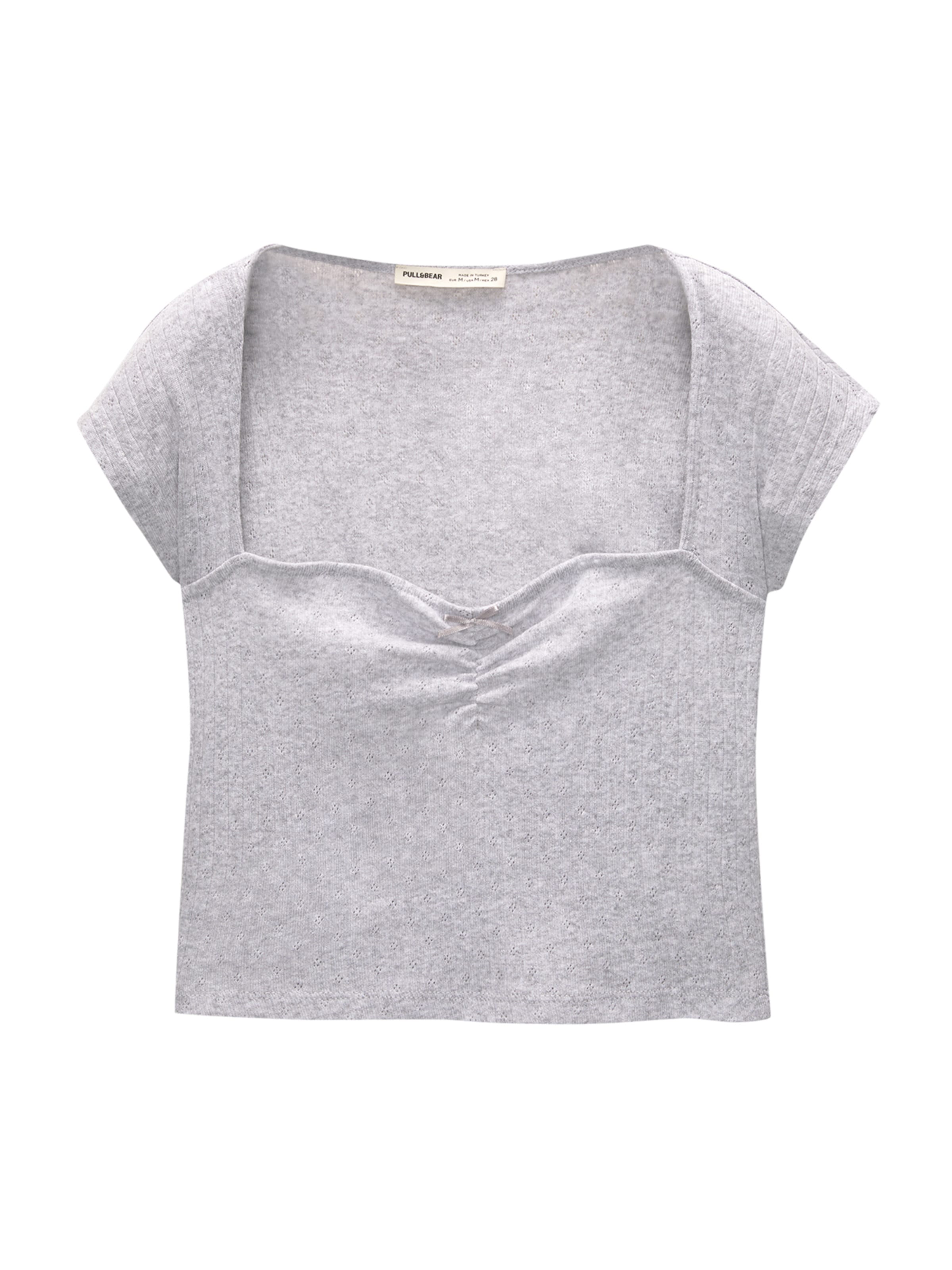 Pull&Bear Shirt in Grey: front