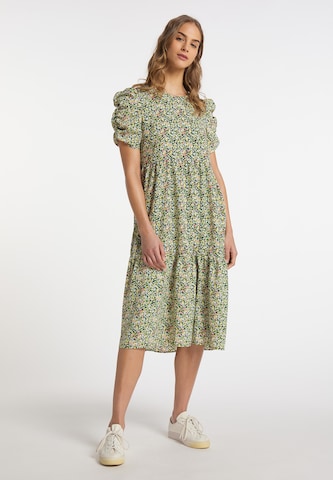 MYMO Letní šaty – zelená: přední strana