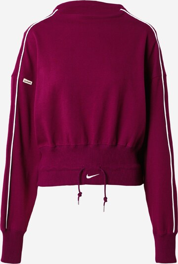 Nike Sportswear Тениска в винено червено / бяло, Преглед на продукта