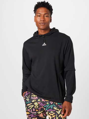 ADIDAS SPORTSWEAR Athletic Sweatshirt in Black: front