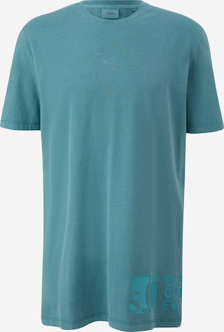 s.Oliver Men Tall Sizes T-Shirt in Blau: predná strana