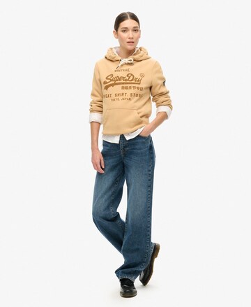 Superdry Sweatshirt 'CLASSIC' i beige: forside