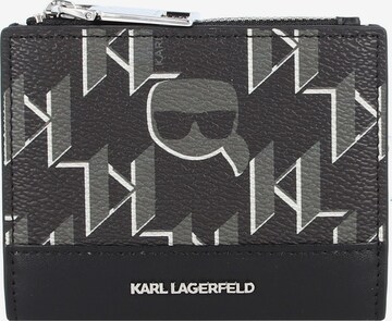 Portamonete di Karl Lagerfeld in nero: frontale