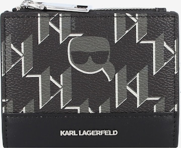 Portamonete di Karl Lagerfeld in nero: frontale