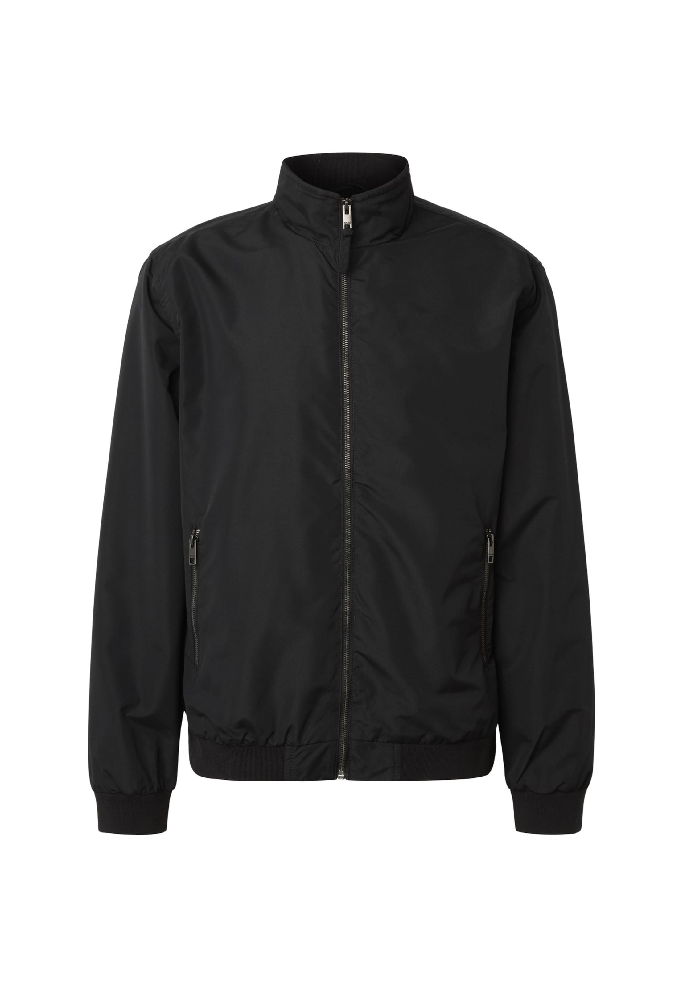 INDICODE JEANS Přechodná bunda 'Catall' – černá: přední strana