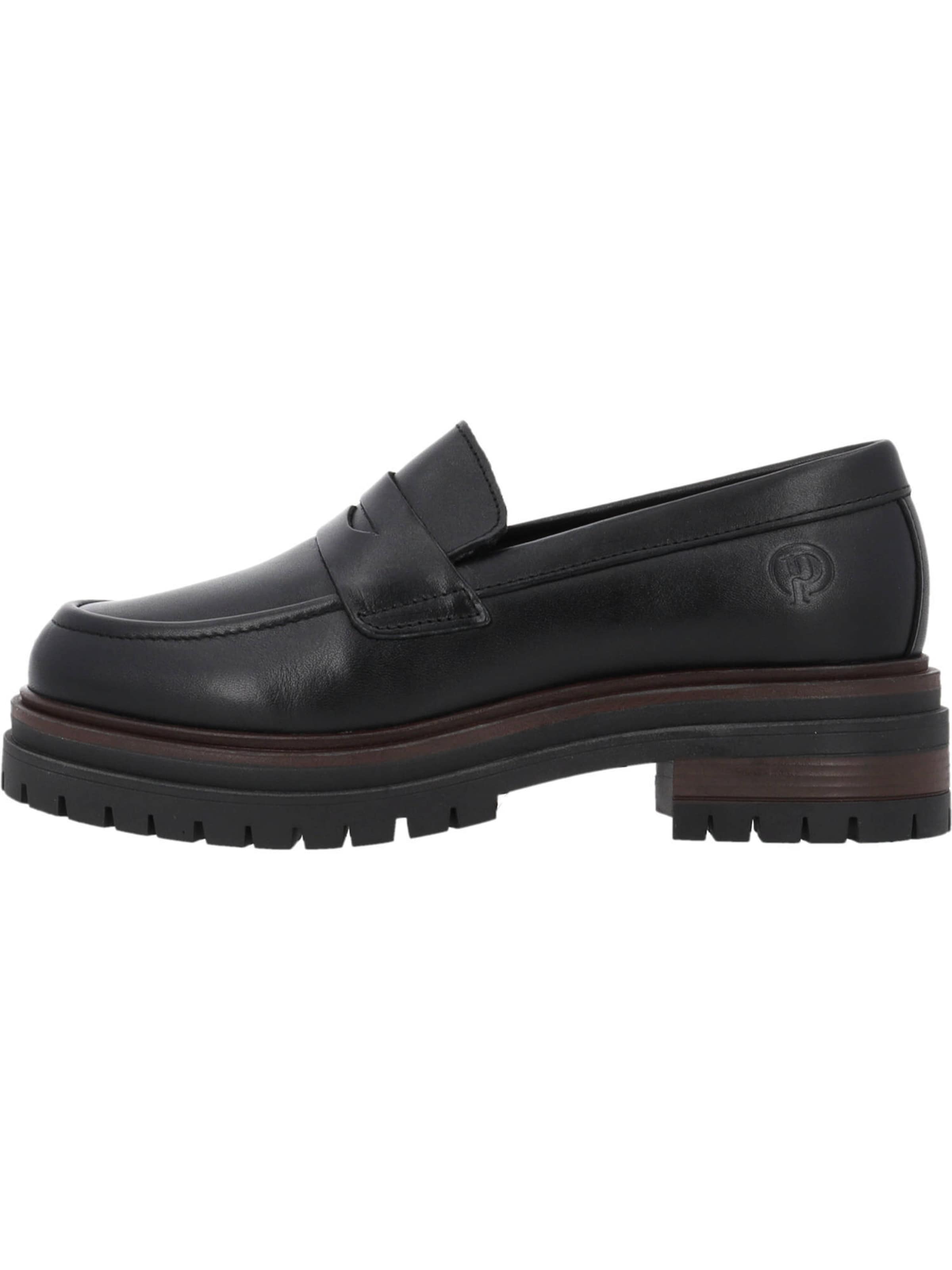 Mocassin 'Ismensia' Palado en noir : devant