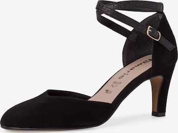 TAMARIS Slingback Pumps in Black: front