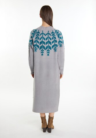 Usha Knitted dress 'Lurea' in Grey