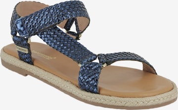 Les Tropéziennes Sandaal in Blauw: voorkant