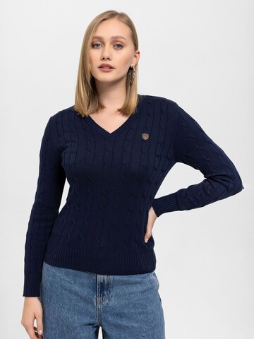 Pull-over Antioch en bleu