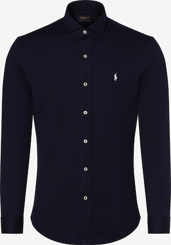 Chemise Polo Ralph Lauren en bleu : devant