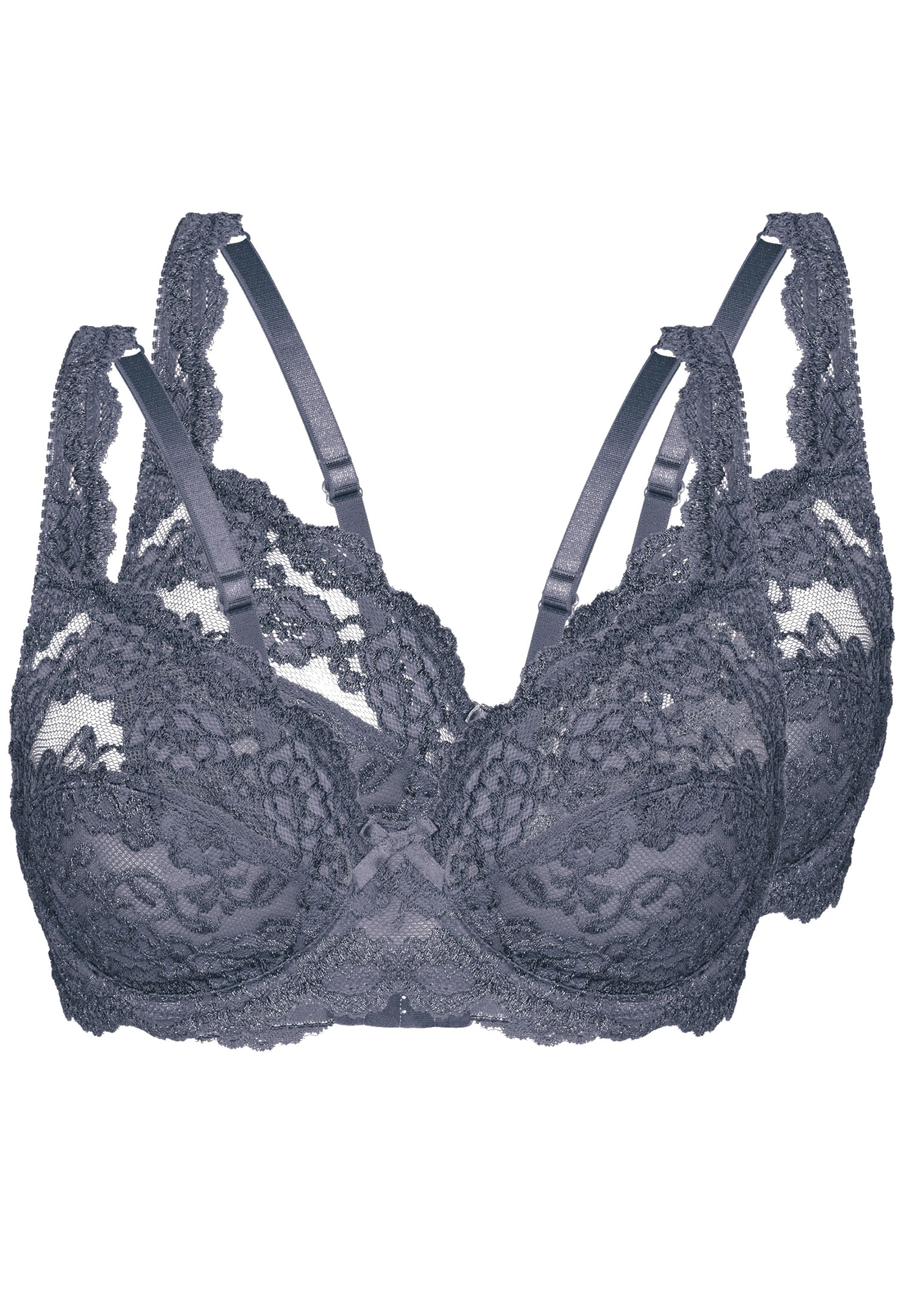 sassa BH 'Classic Lace' in Grijs: voorkant