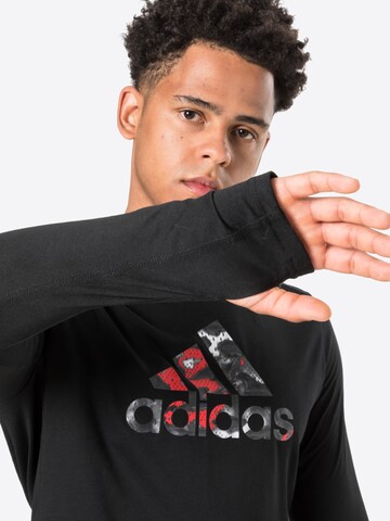 ADIDAS PERFORMANCE Sportshirt 'Fast Graphic' in Schwarz