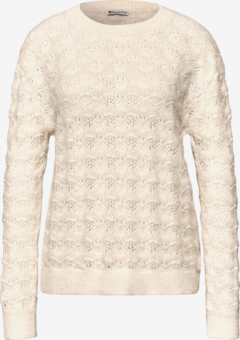 smėlio STREET ONE Megztinis: priekis