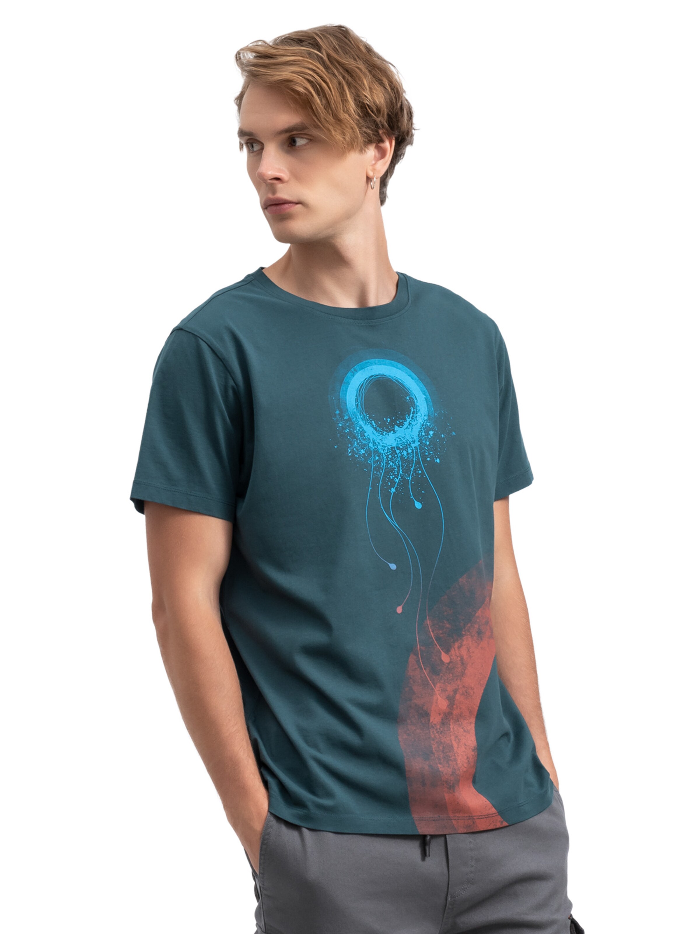 T-Shirt 'Özgür Ruh' Kaft en bleu : devant