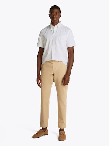 TOMMY HILFIGER Regular fit Overhemd 'SEERSUCKER' in Wit