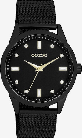 OOZOO Analog Watch in Black: front