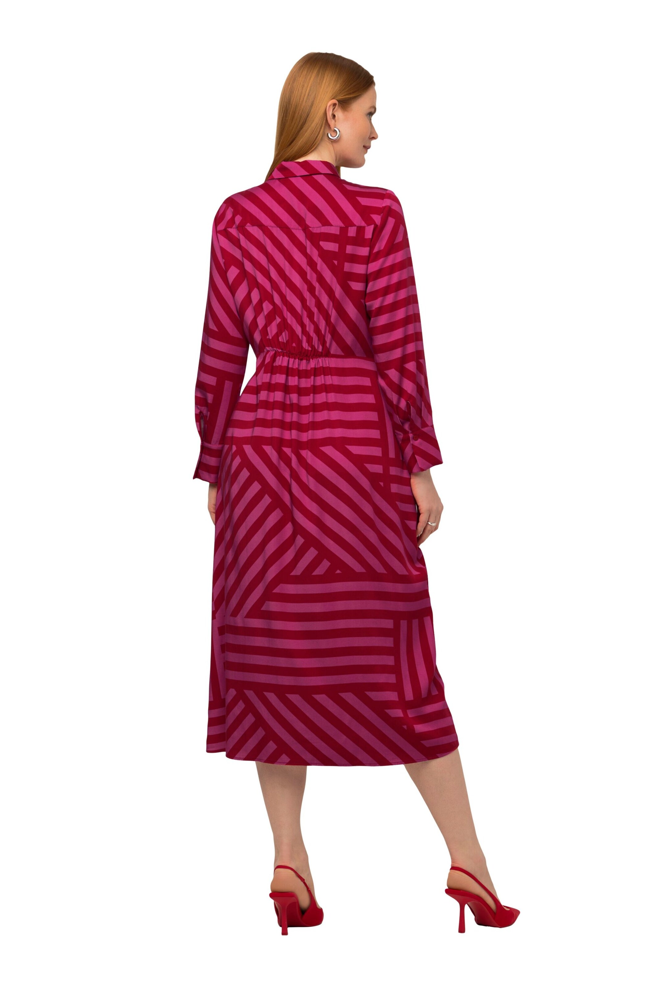 Ulla Popken Blusenkleid in Pink