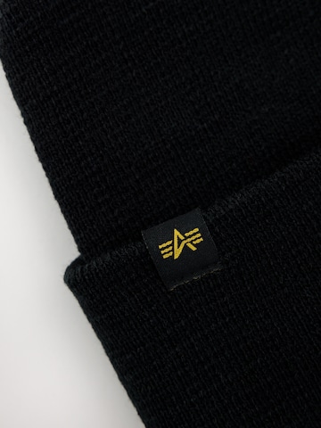 Berretto 'Nasa' di ALPHA INDUSTRIES in nero