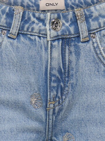 ONLY GIRLS Wide leg Jeans 'KOGJuicy' in Blauw
