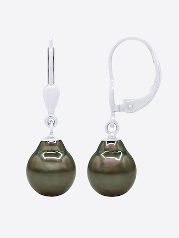 Ateliers Saint Germain - Pendientes 'Papeete' en blanco: frente