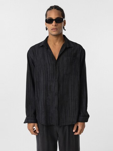Fit confort Chemise Dandalo en noir : devant