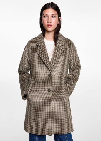 MANGO TEEN Between-Seasons Coat 'Forest' in Brown: front
