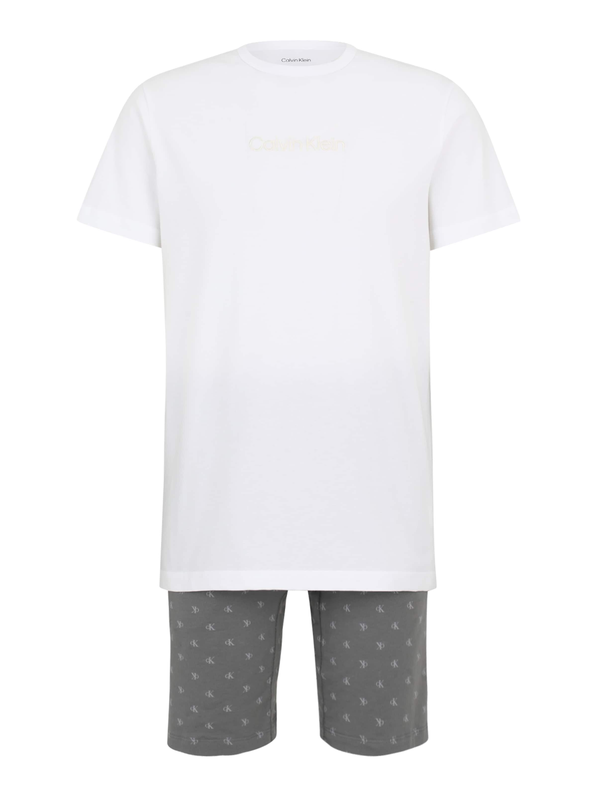 Calvin Klein Underwear Lühike pidžaama, värv hall: eest vaates