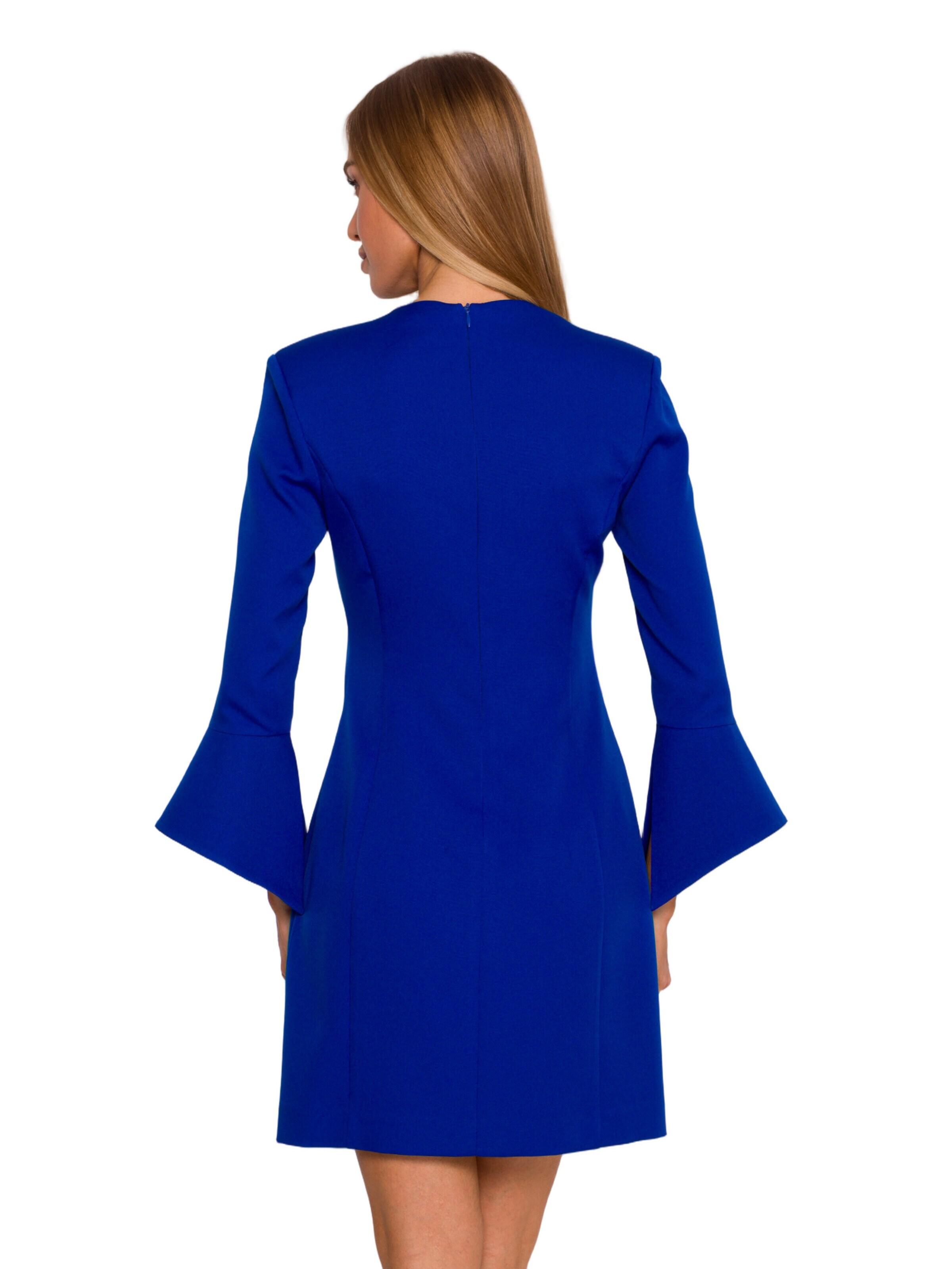 Rochie 'Sukienka z szerokimi mankietami' de la made of emotion pe albastru