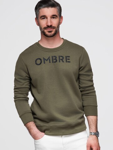 Ombre Sweatshirt i grön