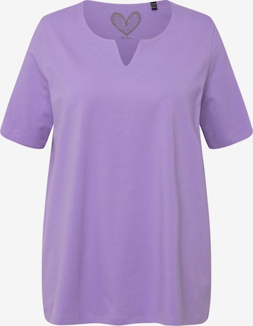 T-shirt Ulla Popken en violet : devant